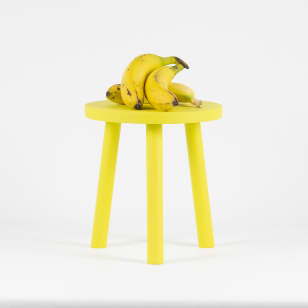 Tabouret/table Dama Banana fabriqué à la main par Jaque